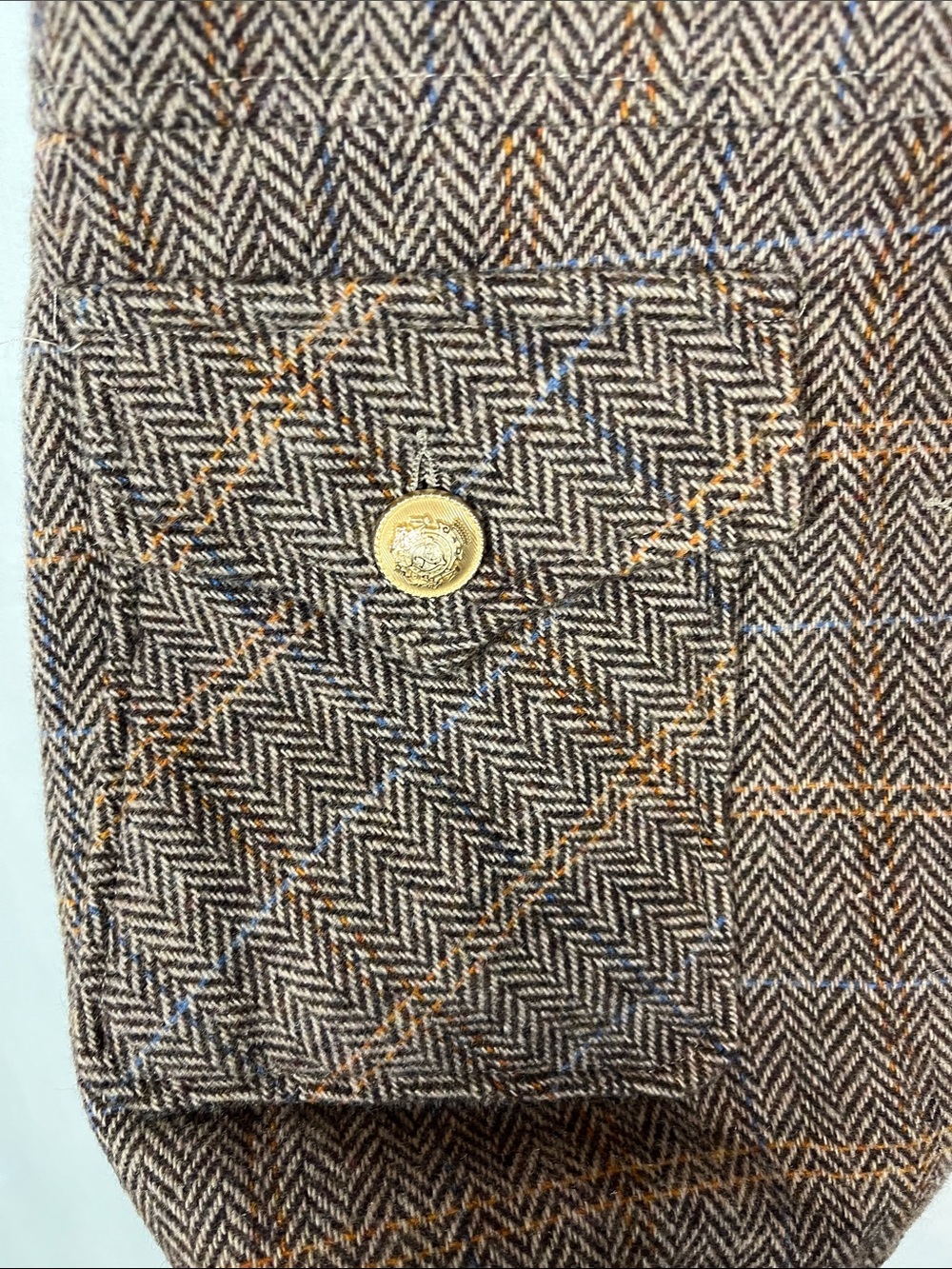 NWOT Bagatelle Collection New York Wool Blend Brown Tweed Button Up Vest - Picture 4 of 9